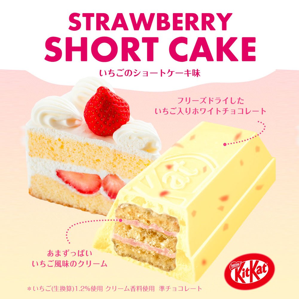 KIT KAT® Strawberry Short Cake Chocolate - 10pcs Minis