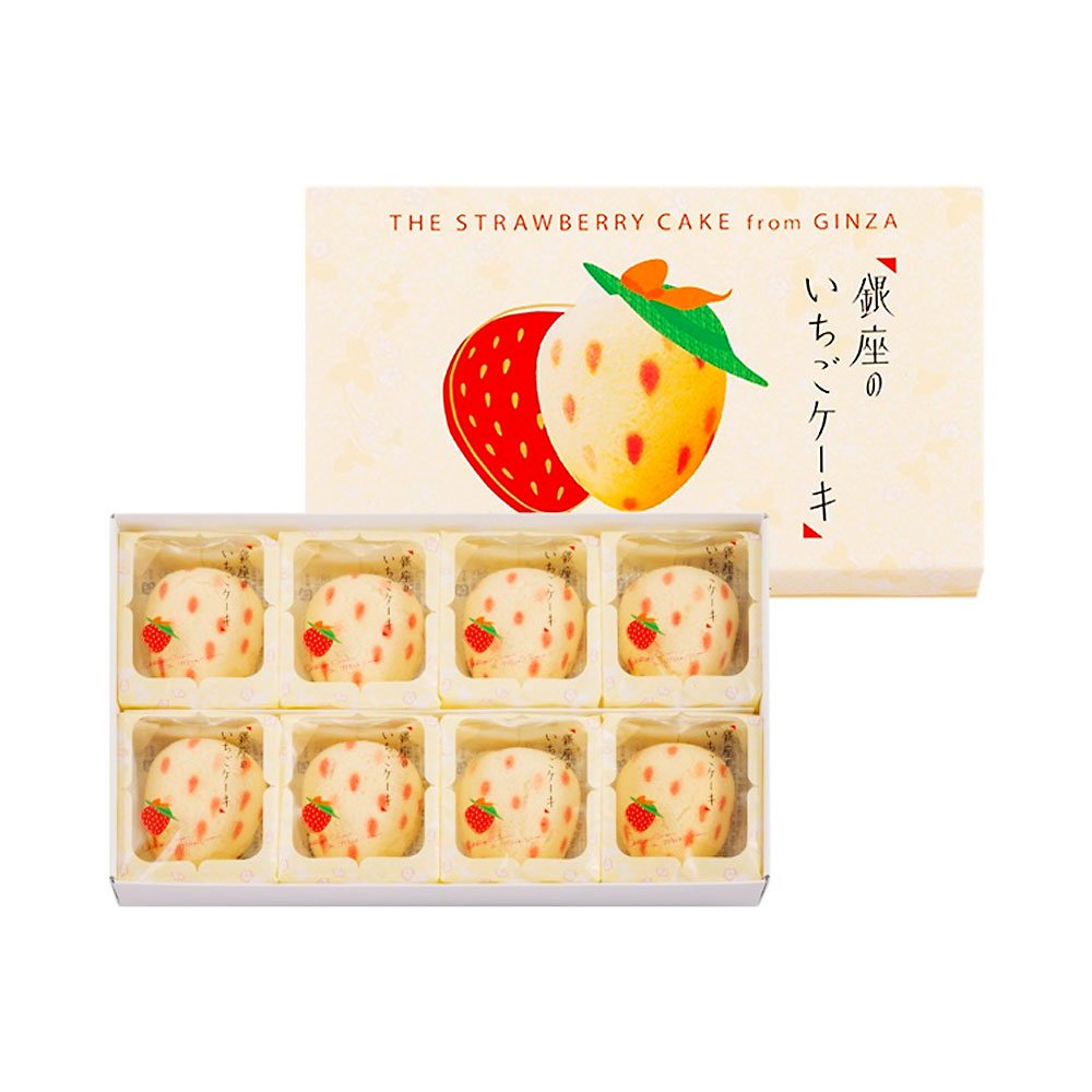 Tokyo Banana Ginza Strawberry Cake 8pcs